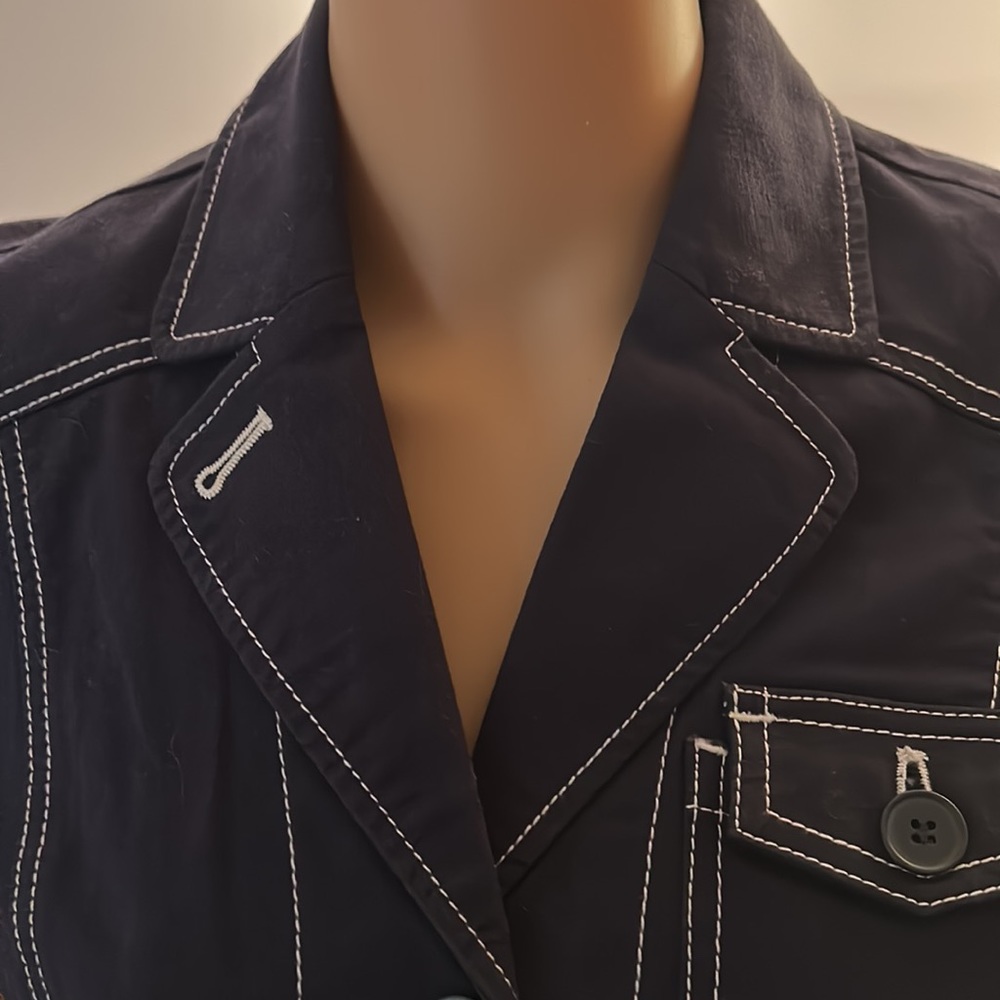 Blue Loft jacket.  Size 4p.  3/4 sleeves.